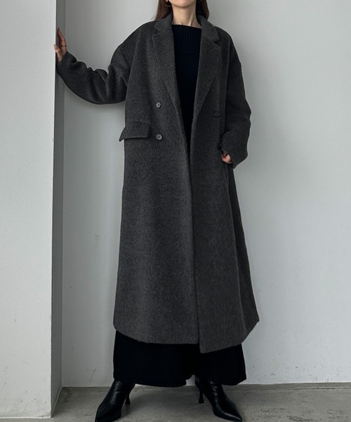 Louere（ルエレ） チェスターコート MEDIUM ブラック レディース