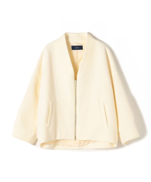 SHIPS（シップス） ジップアップブルゾン ONE SIZE ホワイト