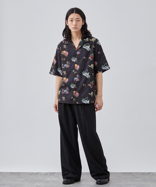 Aloha Rossem ブラック アロハシャツ サイズ46 アロハシャツ シャツ メンズ[品番：XV000015099]｜Style Block