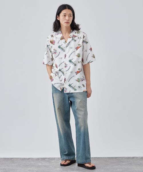 B.C STOCK シャツ 「CALIFORNIA RANCH HOUSE」アロハシャツ