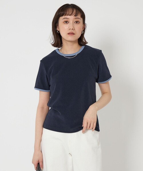 tシャツ パイルラグランTEEシャツ レディース Unblend】セットアップ対応 / リラックス パイルラグランTシャツ