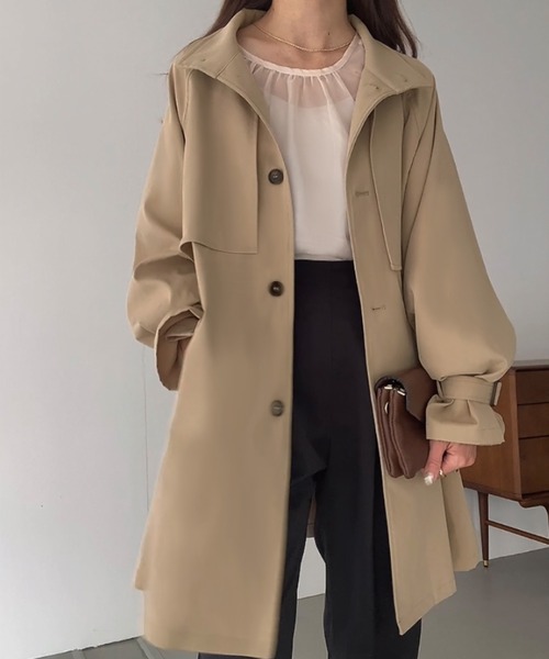 foufou トレンチコート ロング ベージュ 日本製 foufou トレンチコート ロング ベージュ 日本製 【公式通販】