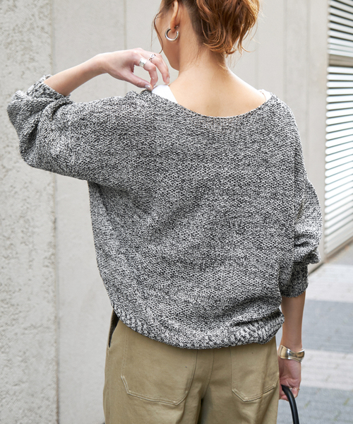 ペーパーヤーン2WAYルーズプルオーバー Spick & Span｜ペーパーヤーン2WAYルーズプルオーバー | Rakuten