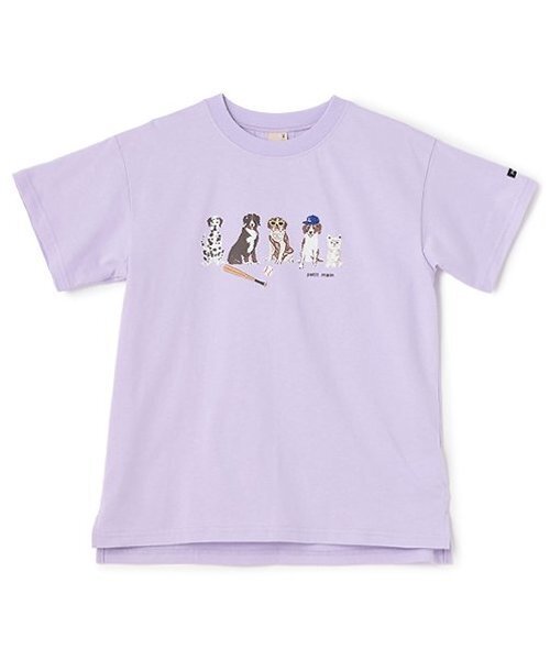 petit main tシャツ 「WEB限定」「防汚加工」DOGグラフィックTシャツ