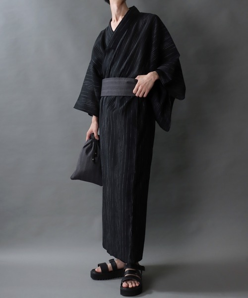 SITRY 浴衣 しじら織り 4点セット メンズ : ZOZOTOWN Yahoo!店