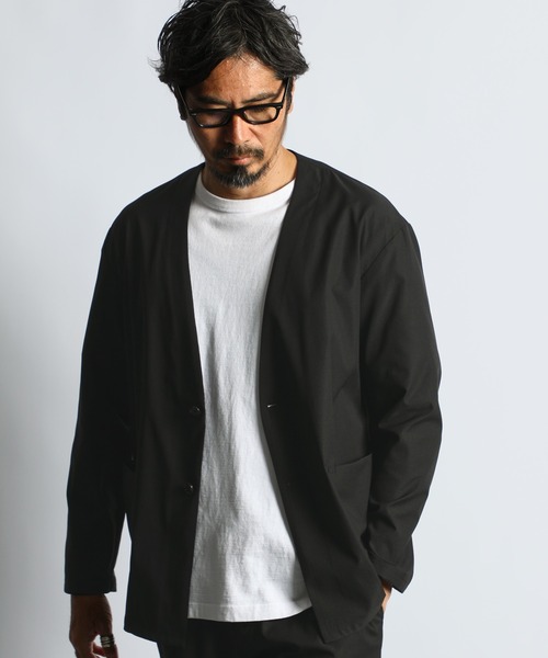 ダファーオブセントジョージ ノーカラージャケット グレー系 サイズ3 The DUFFER of ST.GEORGE ジャケット ノーカラージャケット