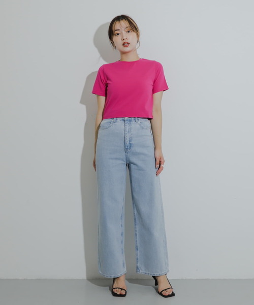 [SENSE OF PLACE by URBAN RESEARCH] обработка Denim брюки MEDIUM голубой женский 