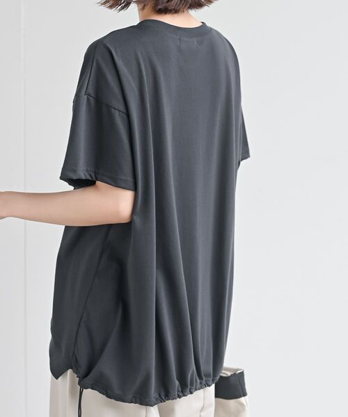r・p・s tシャツ ブランコキャット裾ドロストTシャツ
