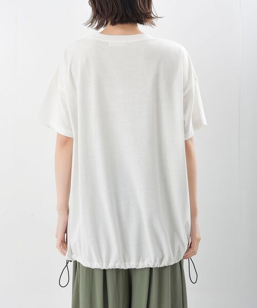 r・p・s tシャツ ブランコキャット裾ドロストTシャツ