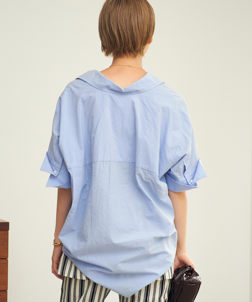 Plage - 新品タグ付　Plage  Puff Sleeves ブラウス　ピンク セール】 うさぎの耳付きフードブラウス （シャツ・ブラウス