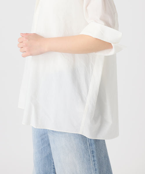 plage ブラウス シャツ R'IAM バルーンハーフスリーブシャツ