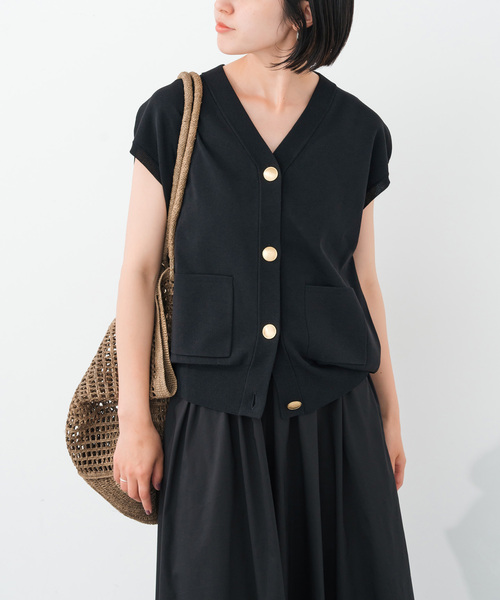 Spick＆Span ベスト ジレ 「WEB限定」ウォッシャブルVネック