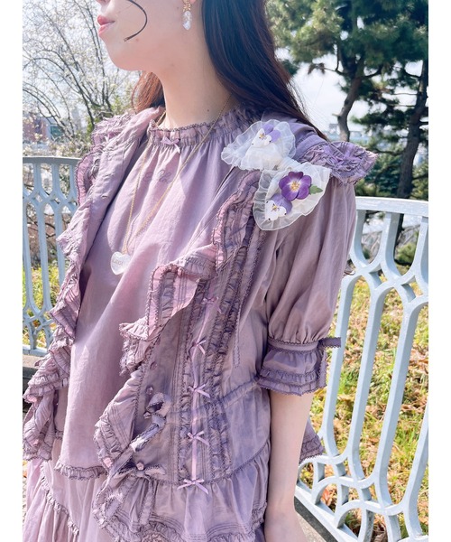 PINK HOUSE ネックレス ハートラメモチーフネックレス