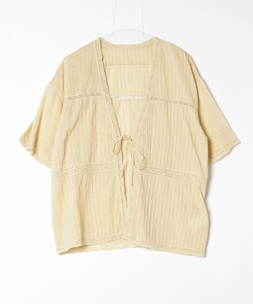 「BEAMS BOY」 半袖ブラウス ONE SIZE クリーム レディース