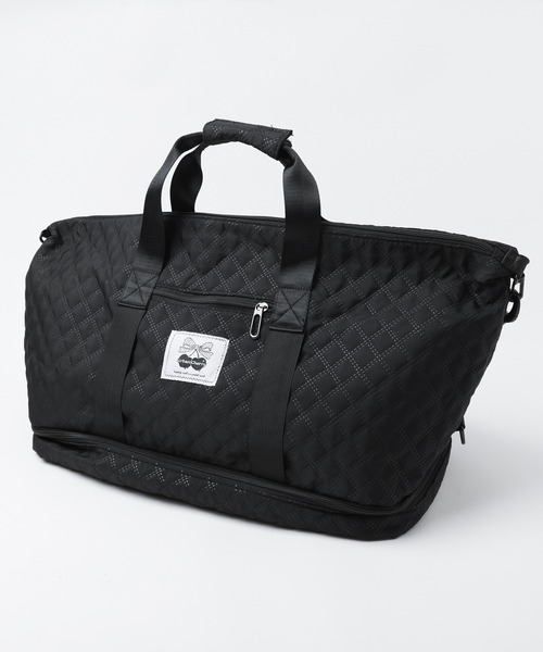 【♥s'allier♥】 ノベルティ　ショルダーバッグ　キルティング　黒 URBAN CHERRY（アーバンチェリー） ボストンバッグ 「2way」キャリー