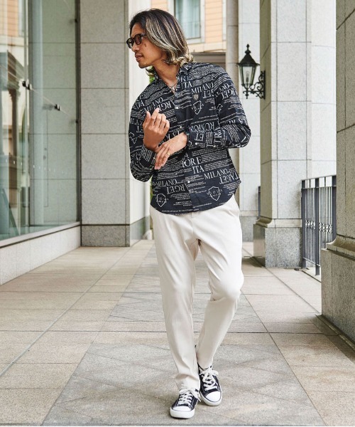 VIOLA rumore ヴィオラ 長袖シャツ 総柄シャツ 長袖 Y42300 VIOLA シャツ 「VIOLA rumore/ヴィオラ ルモーレ」総柄長袖
