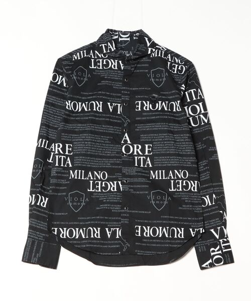 VIOLA rumore　ヴィオラ　黒　L　総柄ジャガード ５ポケットパンツ VIOLA rumore（ヴィオラ ルモーレ） ヴィオラ ジョガーパンツ メンズ