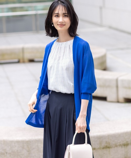 カーディガン　acca sama Candela cropped knit cardigan WH | AKIRANAKA ONLINESTORE