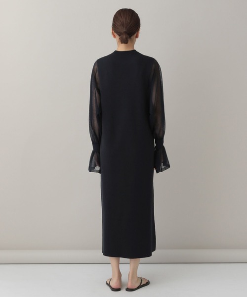 「Curensology」 長袖ワンピース 36 ブラック レディース_画像8
