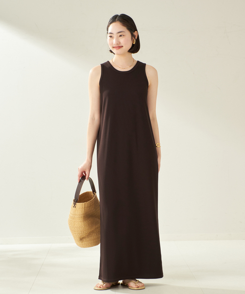 【美品】Plageリブタンクワンピース 38サイズ ネイビー plage（プラージュ）の「《WEB限定追加》リブタンクワンピース4