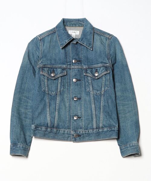 HYKE デニムジャケット 1 別注】＜HYKE＞TYPE1/ワンウォッシュ デニムジャケット
