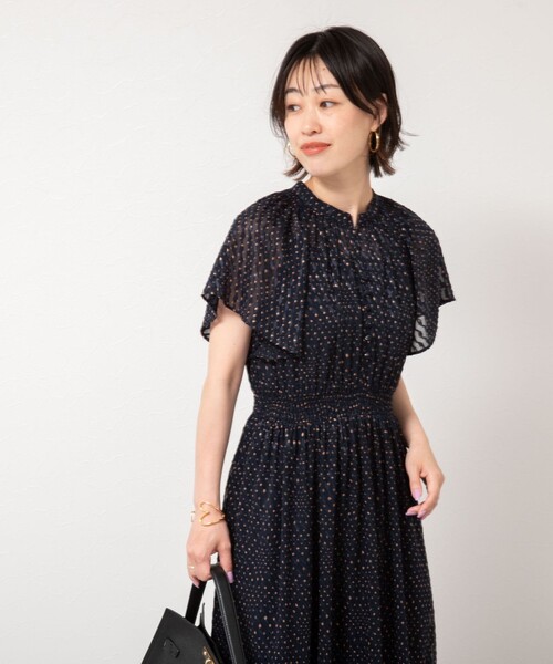 shu-NOLLEY'S sophiワンピ セール】ウォッシャブルくずしドットプリントワンピース