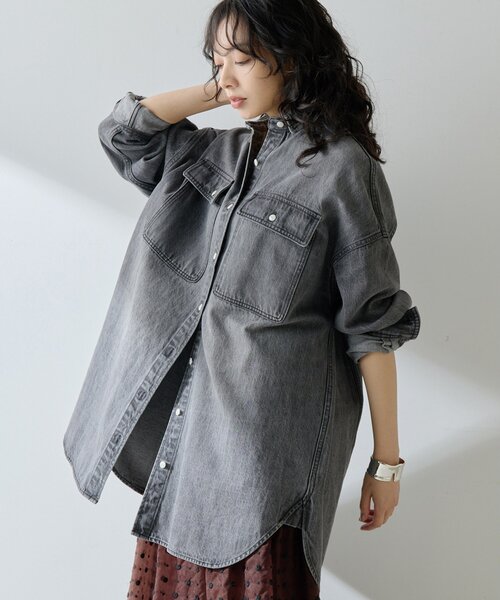 Whim Gazette（ウィム ガゼット） ブラウス シャツ コットンヘンプ