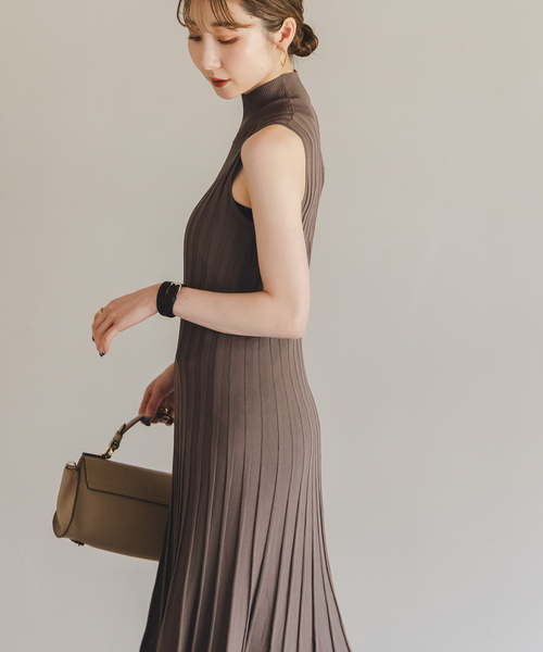 ワンピース L'AUBE BLANC NOBLE ワンピース 「NOBLE×L'AUBE BLANC」シアーワイド