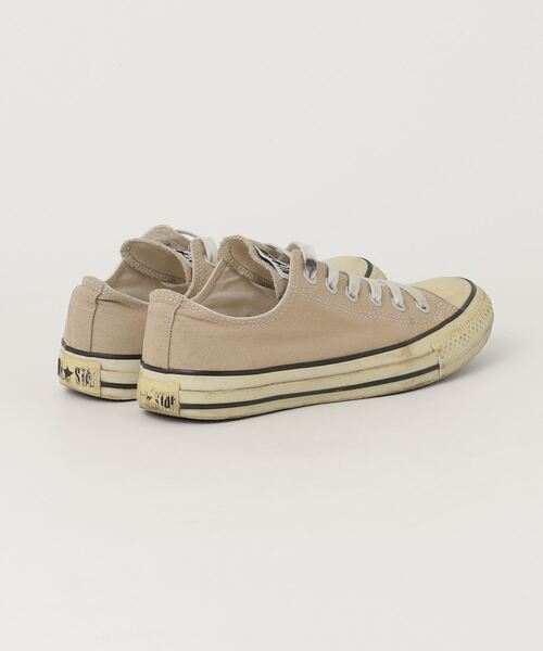 「CONVERSE」 ローカットスニーカー 24.5cm ベージュ レディース
