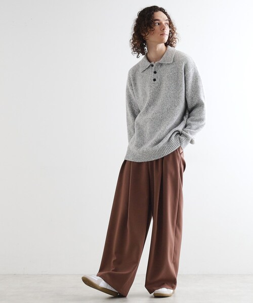 tk.TAKEO KIKUCHI（ティーケータケオキクチ） セーター ニット カーブ