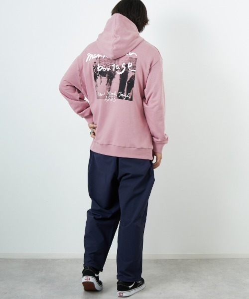【美品】 マンハッタンポーテージ別注 バックフォトプリントパーカー MANHATTAN PORTAGE/マンハッタンポーテージ] 別注 バックフォト