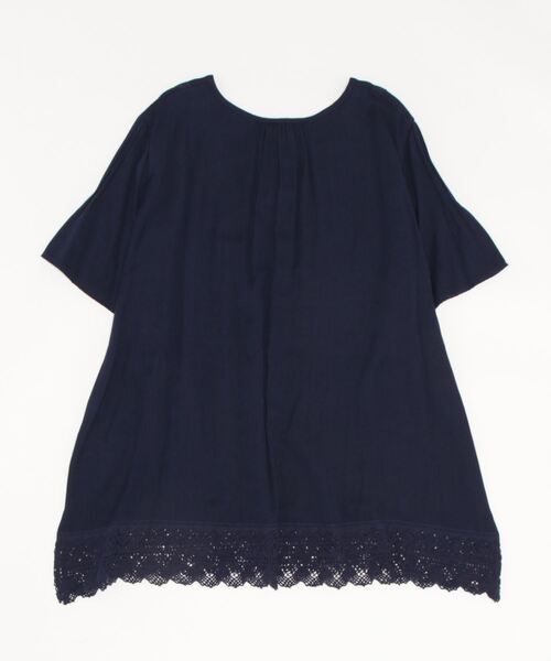 「MB mint breeze」 7分袖チュニック LL オレンジ レディース_画像2