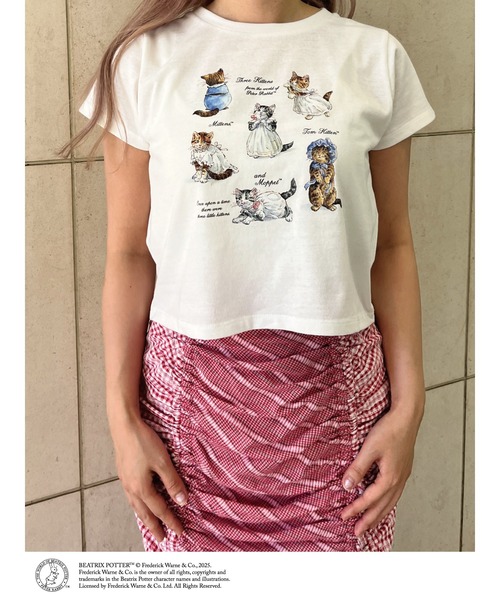 MORE self LOVE tシャツ 「Peter Rabbit（TM)」MITTENS TOM KITTEN AND