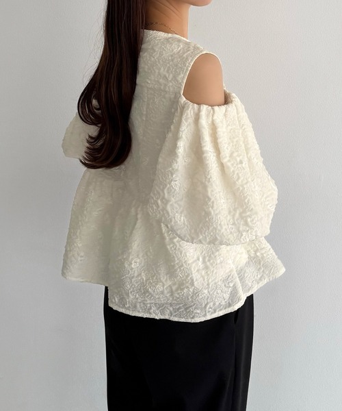 「callautia」 半袖ブラウス LARGE ブラック レディース