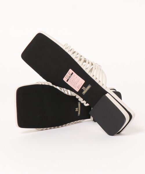 「Daniella&GEMMA」 フラットサンダル 40 アイボリー レディース_画像3