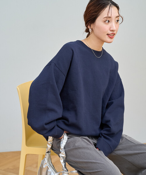 S2909❤️ FREAK'S STORE クルーネックスウェット　(F) ブルー FREAK'S STORE（フリークスストア） トレーナー スウェット 限定展開