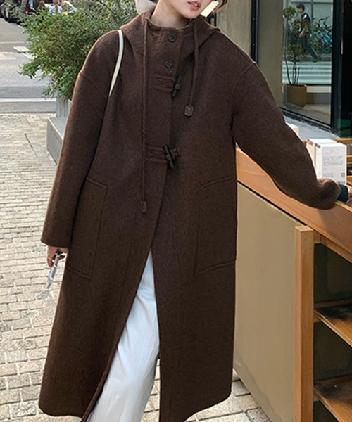 aimoha（アイモハ） コート アウター トグルボタンナチュラルウール