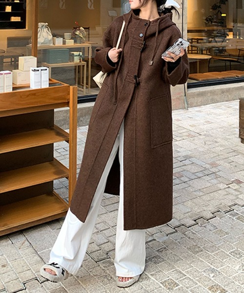 aimoha（アイモハ） コート アウター トグルボタンナチュラルウール