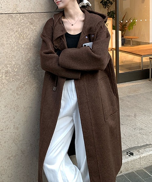 aimoha（アイモハ） コート アウター トグルボタンナチュラルウール