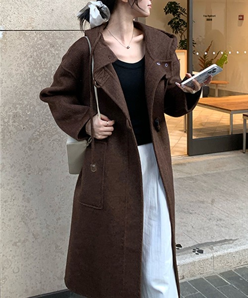 aimoha（アイモハ） コート アウター トグルボタンナチュラルウール