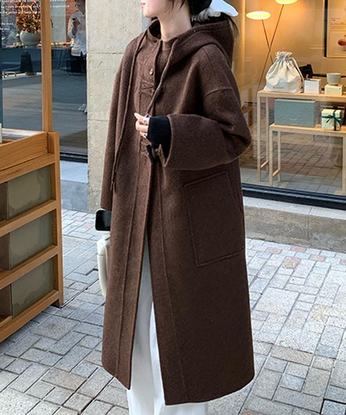 aimoha（アイモハ） コート アウター トグルボタンナチュラルウール