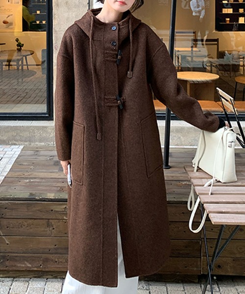 aimoha（アイモハ） コート アウター トグルボタンナチュラルウール