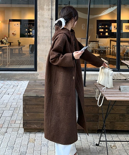 aimoha（アイモハ） コート アウター トグルボタンナチュラルウール