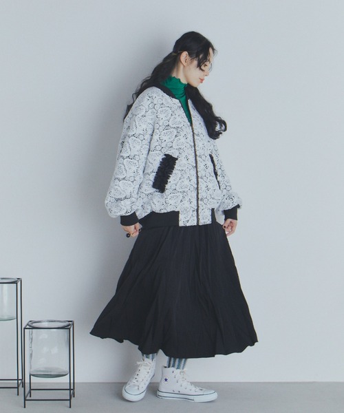 manana suerte ブルゾン アウター SPECIAL EDITION レースZIPブルゾン