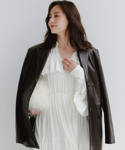 anuans ワンピース リンクルラッフルワンピース : ZOZOTOWN Yahoo!店