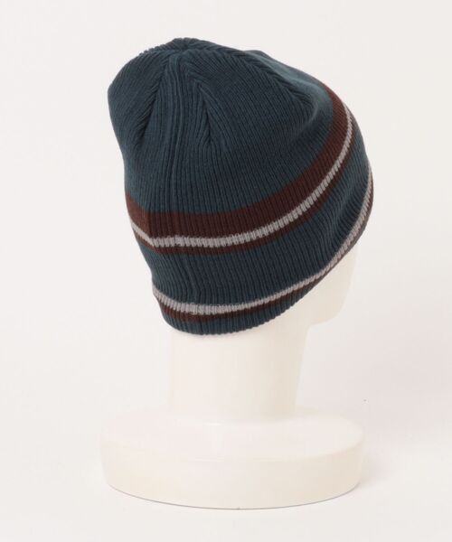 未使用・タグ付！イタリア製USUALISラインストーンニット帽 NAUTICA（ノーティカ） ニット帽 ニットキャップ ビーニー LINE KNIT