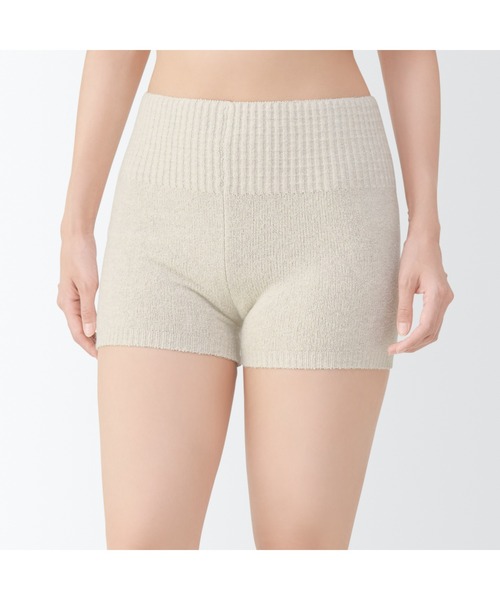 無印良品（MUJI） 婦人 コットン混もこもこニットオーバーパンツ