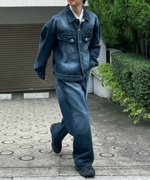 Chikashitsu+（チカシツプラス） デニムジャケット gジャン