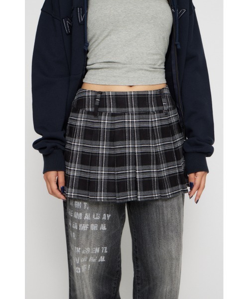 LAGUA GEM（ラグアジェム） スカート CHECK PLEATS 2PIECE スカート