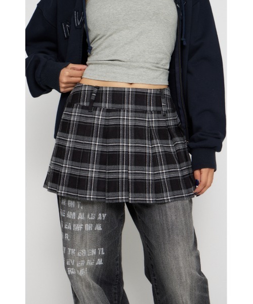LAGUA GEM（ラグアジェム） スカート CHECK PLEATS 2PIECE スカート